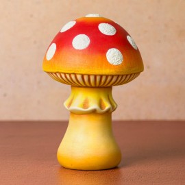 Ceramic Bisque Large Rounded Mushroom